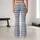 Charcoal And Silver Horizontal Stripes For Yoga, Pilates And Everyday Activewear Style Leggings - 10