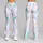 Pastel Abstract Brushstrokes for Yoga, Pilates, and Everyday Studio-to-Street Style Leggings - 9
