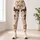 Warm Chestnut Galloping Horses for Pilates, Trail Days and Everyday Country Style Leggings - 4