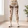 Warm Chestnut Galloping Horses for Pilates, Trail Days and Everyday Country Style Leggings - 6