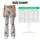 Ivory Charcoal Diamond Florals for Yoga Pilates and Everyday Outings Leggings - 7
