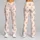 Dusty Rose Bow Floral and Dots for Yoga Pilates and Everyday Wear Leggings - 9