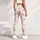 Dusty Rose Bow Floral and Dots for Yoga Pilates and Everyday Wear Leggings - 6