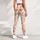Copper Line-Art Flowers for Yoga, Pilates and Relaxed Everyday Studio-to-Street Style Leggings - 6