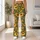 Golden Daisies on Sage Green for Yoga, Pilates, and Everyday Style Leggings - 11