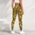 Golden Daisies on Sage Green for Yoga, Pilates, and Everyday Style Leggings - 6