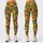 Golden Daisies on Sage Green for Yoga, Pilates, and Everyday Style Leggings - 3