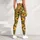 Golden Daisies on Sage Green for Yoga, Pilates, and Everyday Style Leggings - 4