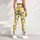Golden Lemons and Pears for Sunny Yoga, Pilates, and Everyday Outings Leggings - 5
