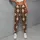 Warm Brown And Ivory Argyle Diamonds For Pilates, Yoga And Everyday City Style Leggings - 6