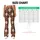Warm Brown And Ivory Argyle Diamonds For Pilates, Yoga And Everyday City Style Leggings - 7
