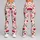 Cherry and Lipstick Kiss Motifs for Yoga, Pilates and Sweet Weekend Casual Style Leggings - 9