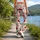 Cherry and Lipstick Kiss Motifs for Yoga, Pilates and Sweet Weekend Casual Style Leggings - 12