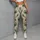 Ivory Peacock Feathers for Yoga, Pilates, and Everyday Activewear Style Leggings - 5