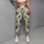 Ivory Peacock Feathers for Yoga, Pilates, and Everyday Activewear Style Leggings - 4