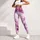 Lavender Pink Abstract Splatter for Yoga Pilates and Everyday Wear Leggings - 4