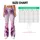 Lavender Pink Abstract Splatter for Yoga Pilates and Everyday Wear Leggings - 7