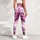 Lavender Pink Abstract Splatter for Yoga Pilates and Everyday Wear Leggings - 5