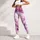 Lavender Pink Abstract Splatter for Yoga Pilates and Everyday Wear Leggings - 6