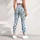 Turquoise Floral Medallions for Yoga, Pilates and Everyday City Style Leggings - 6