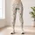 Cream Teal And Rose Ditsy Florals For Yoga, Pilates And Everyday Casual Wear For Women Leggings - 4