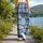 Ink Blue Plaid Checks for Yoga, Pilates, Commuting, and Everyday Wear Leggings - 12