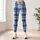 Ink Blue Plaid Checks for Yoga, Pilates, Commuting, and Everyday Wear Leggings - 4