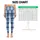 Ink Blue Plaid Checks for Yoga, Pilates, Commuting, and Everyday Wear Leggings - 1