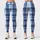 Ink Blue Plaid Checks for Yoga, Pilates, Commuting, and Everyday Wear Leggings - 3