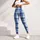 Ink Blue Plaid Checks for Yoga, Pilates, Commuting, and Everyday Wear Leggings - 5