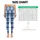 Ink Blue Plaid Checks for Yoga, Pilates, Commuting, and Everyday Wear Leggings - 3