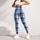 Ink Blue Plaid Checks for Yoga, Pilates, Commuting, and Everyday Wear Leggings - 5