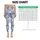 Blue Fan Blooms for Yoga, Pilates and Everyday Errands Leggings - 1