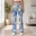 Blue Fan Blooms for Yoga, Pilates and Everyday Errands Leggings - 12