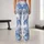 Blue Fan Blooms for Yoga, Pilates and Everyday Errands Leggings - 10