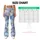 Blue Fan Blooms for Yoga, Pilates and Everyday Errands Leggings - 7