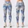 Blue Fan Blooms for Yoga, Pilates and Everyday Errands Leggings - 1