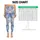 Blue Fan Blooms for Yoga, Pilates and Everyday Errands Leggings - 3