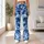 Blue And White Camouflage For Yoga, Pilates And Everyday Activewear Leggings - 11