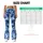 Blue And White Camouflage For Yoga, Pilates And Everyday Activewear Leggings - 7
