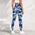 Blue And White Camouflage For Yoga, Pilates And Everyday Activewear Leggings - 6
