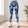 Blue And White Camouflage For Yoga, Pilates And Everyday Activewear Leggings - 4