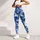 Blue And White Camouflage For Yoga, Pilates And Everyday Activewear Leggings - 5