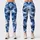 Blue And White Camouflage For Yoga, Pilates And Everyday Activewear Leggings - 1