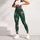 Emerald Peacock Feathers for Yoga, Pilates, and Everyday Chic Women Leggings - 5