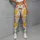 Cute Space Suns, Planets And UFOs For Yoga, Pilates, Travel And Everyday Cosmic Style Leggings - 4