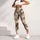 Cute Cat Faces in Warm Neutrals for Yoga, Pilates and Everyday Casual Weekend Style Leggings - 5