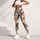 Cute Cat Faces in Warm Neutrals for Yoga, Pilates and Everyday Casual Weekend Style Leggings - 5