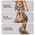 Cute Cat Faces in Warm Neutrals for Yoga, Pilates and Everyday Casual Weekend Style Leggings - 2