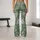Sage Green Paisley Motifs for Yoga, Pilates, and Everyday Bohemian Lifestyle Wear Leggings - 10